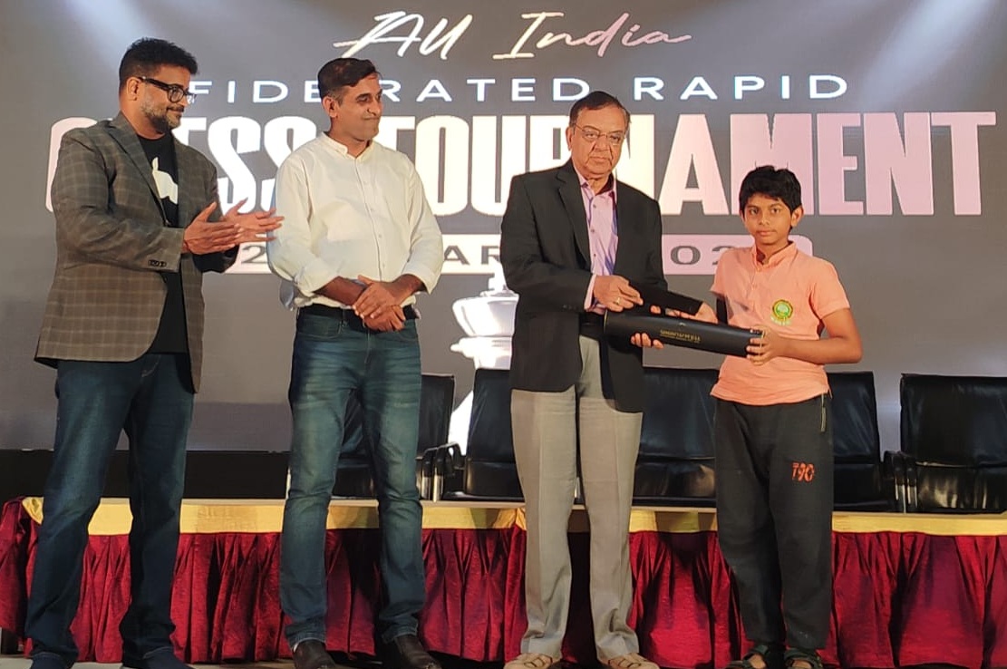 Manas N S at All India FIDE Rapid Chess Tournament Bangalore